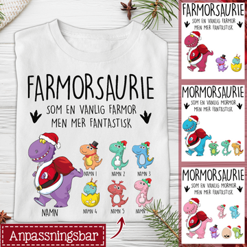 Personlig T-shirt til bedstemor | Personlige gaver til bedstemor | Bedstemors jul