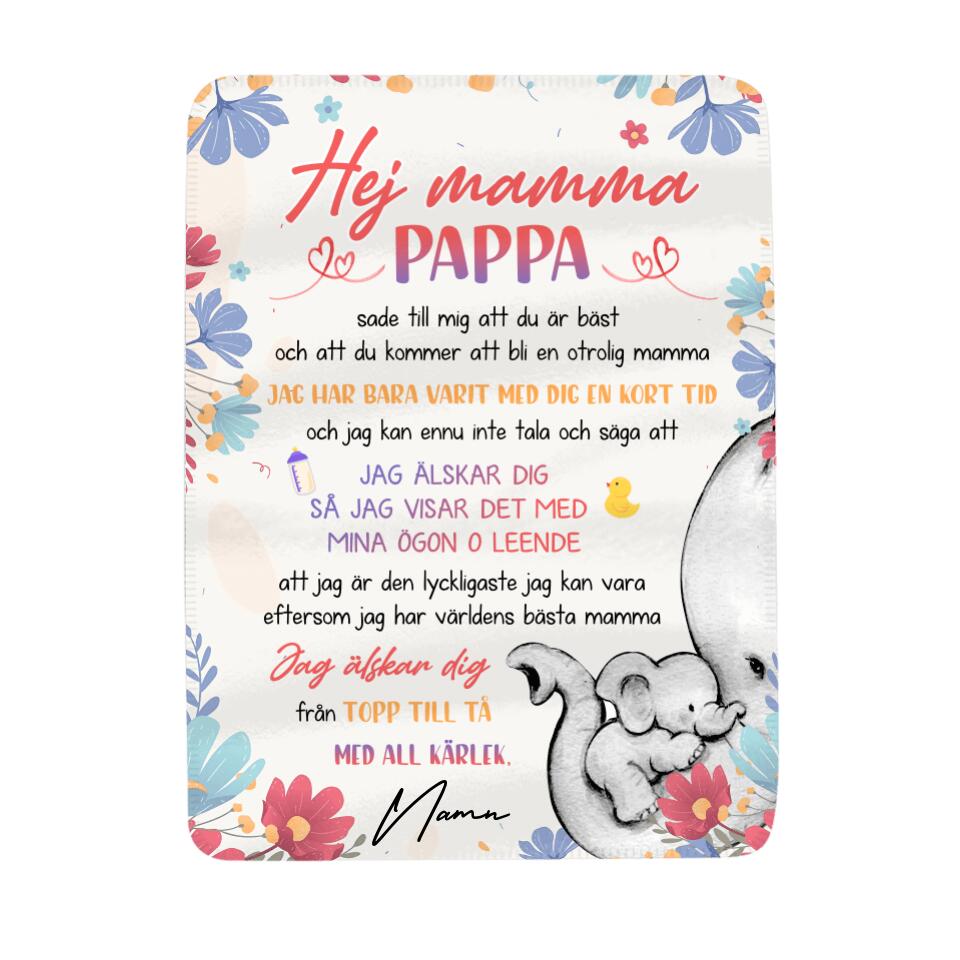 Personlig filt till Mamma | Personlig presenter till Mamma | 
Jag älskar Dig Från Topp Till Tå