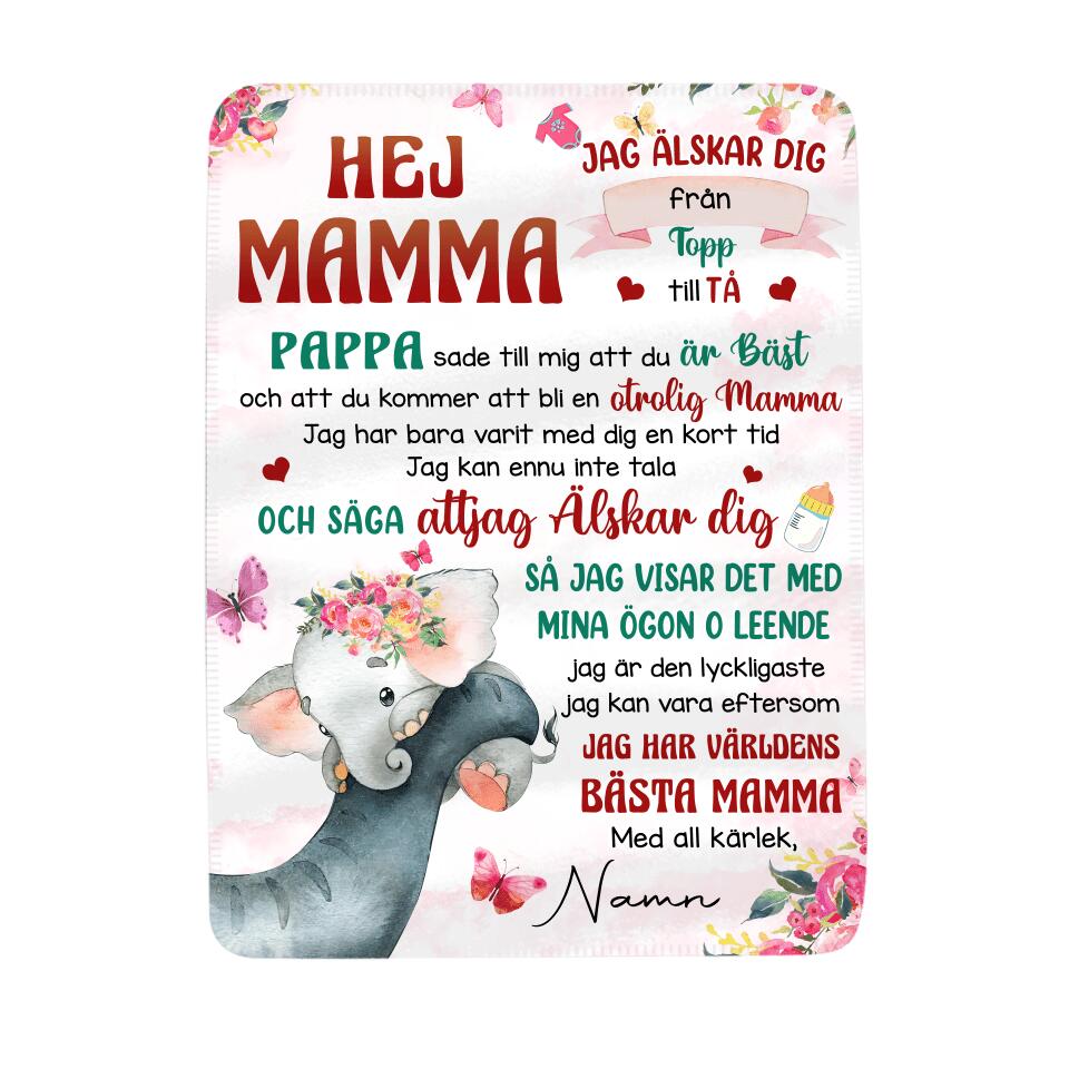 Personlig filt till Mamma | Personlig presenter till Mamma | 
Jag Har Världens Bästa Mamma