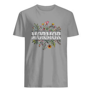 Personlig T-skjorte til bestemor - Bestemors lille blomst