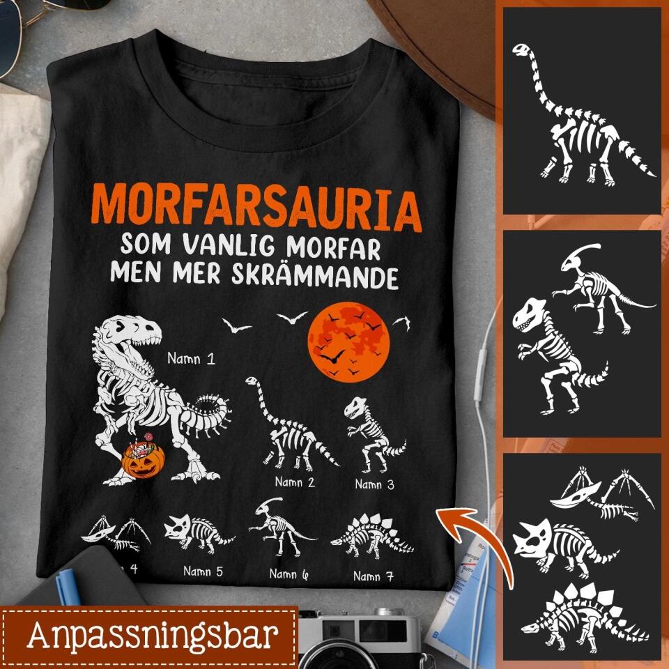 Morfarsauria som vanlig skrämmande - Personlig T-shirt till Farfar Morfar