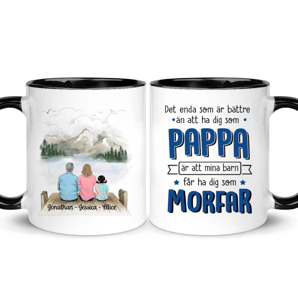 Personlig krus til pappa | Personlige gaver til bestefar | Mine barn har en bestefar