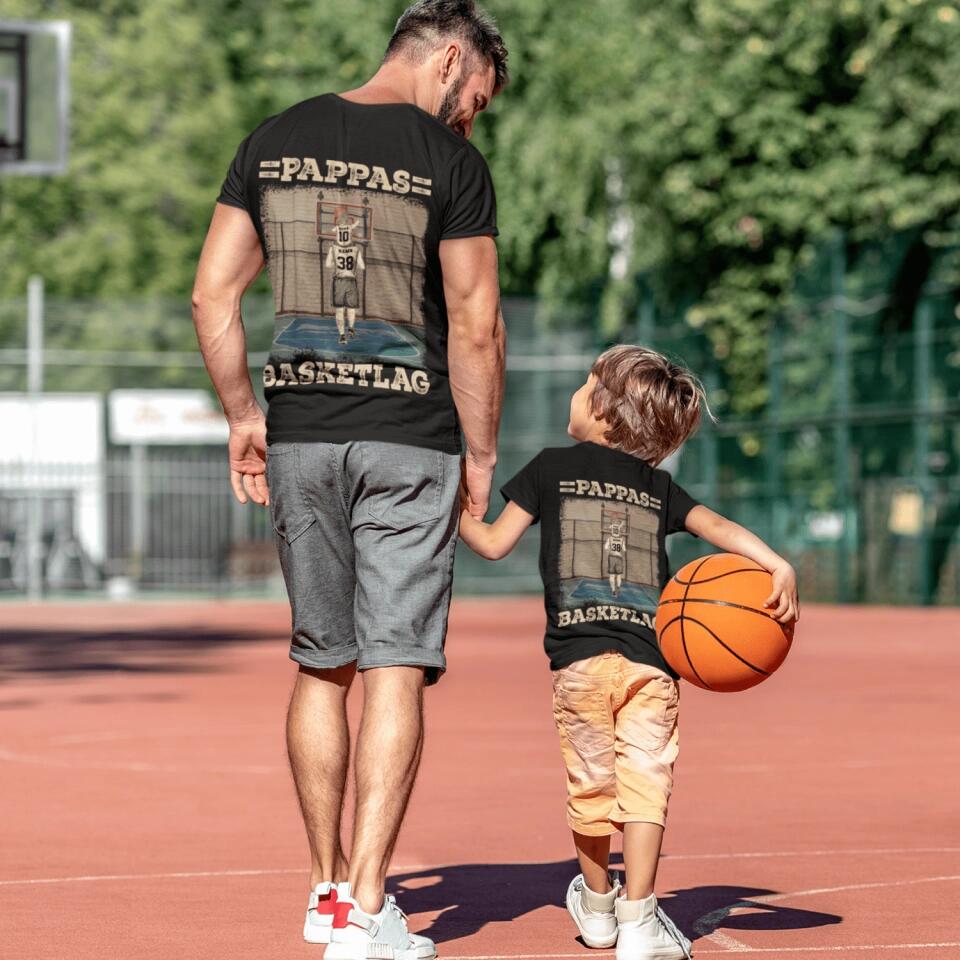 Personlig t-shirt till pappa | Personlig present till far | Pappas basketlag