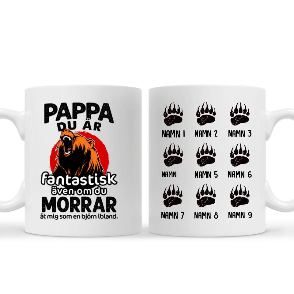 Personlig mugg till pappa | Personlig presenter till far | Pappa, Du är  Fantastisk