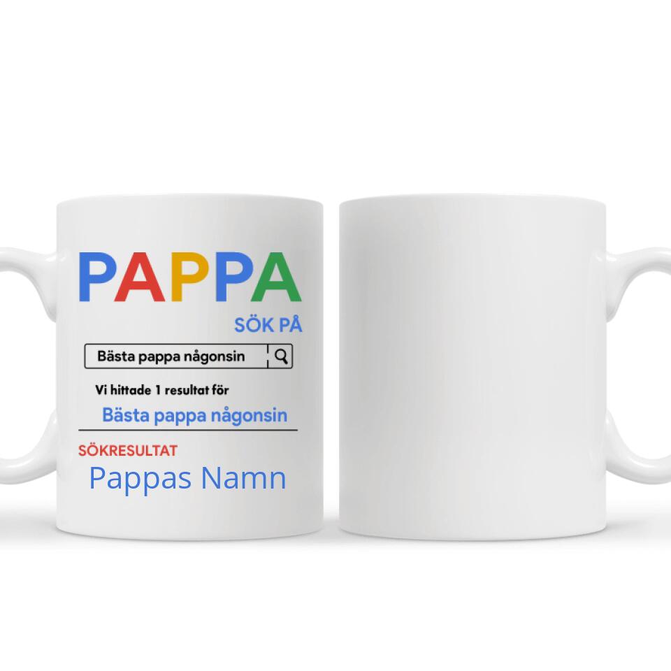 Personlig mugg till pappa | Personlig presenter till far | Pappa sök på