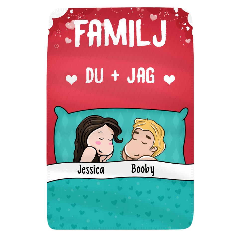 Personlig teppe for par - Par Familie You Me