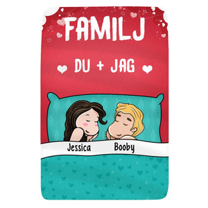 Personlig filt till couple | Personlig presenter till couple | Couple Familj Du Jag