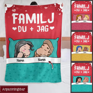 Personlig filt till couple | Personlig presenter till couple | Couple Familj Du Jag