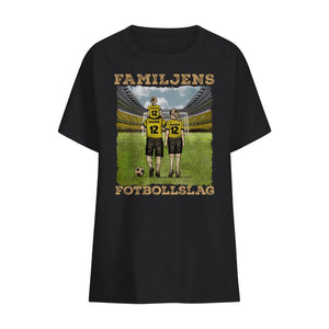 Personlig t-shirt till pappa -Familjens Favoritfotbollslag