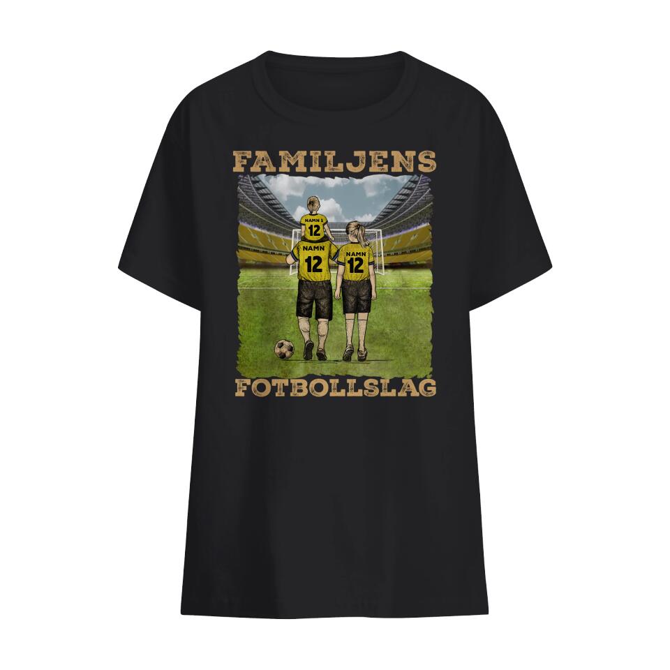 Personlig t-shirt till pappa |Personlig present till far |Familjens Favoritfotbollslag