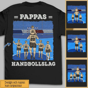 Personlig t-shirt till pappa | Personlig presenter till far | Pappas handbollslag