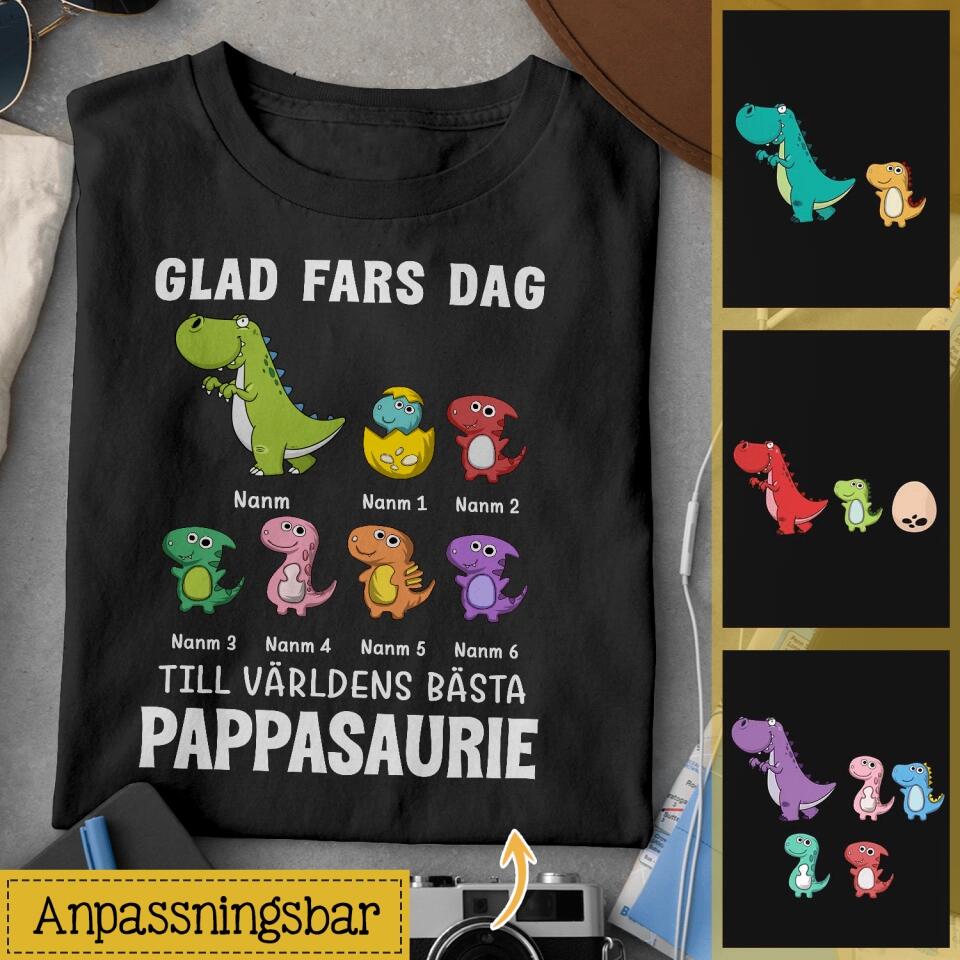 Glædelig fars dag - bedste far-pølse - Personlig t-shirt til far