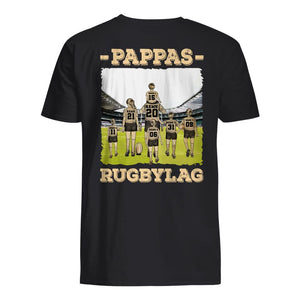 Personlig t-shirt till pappa | Personlig presenter till far | Pappas rugbylag