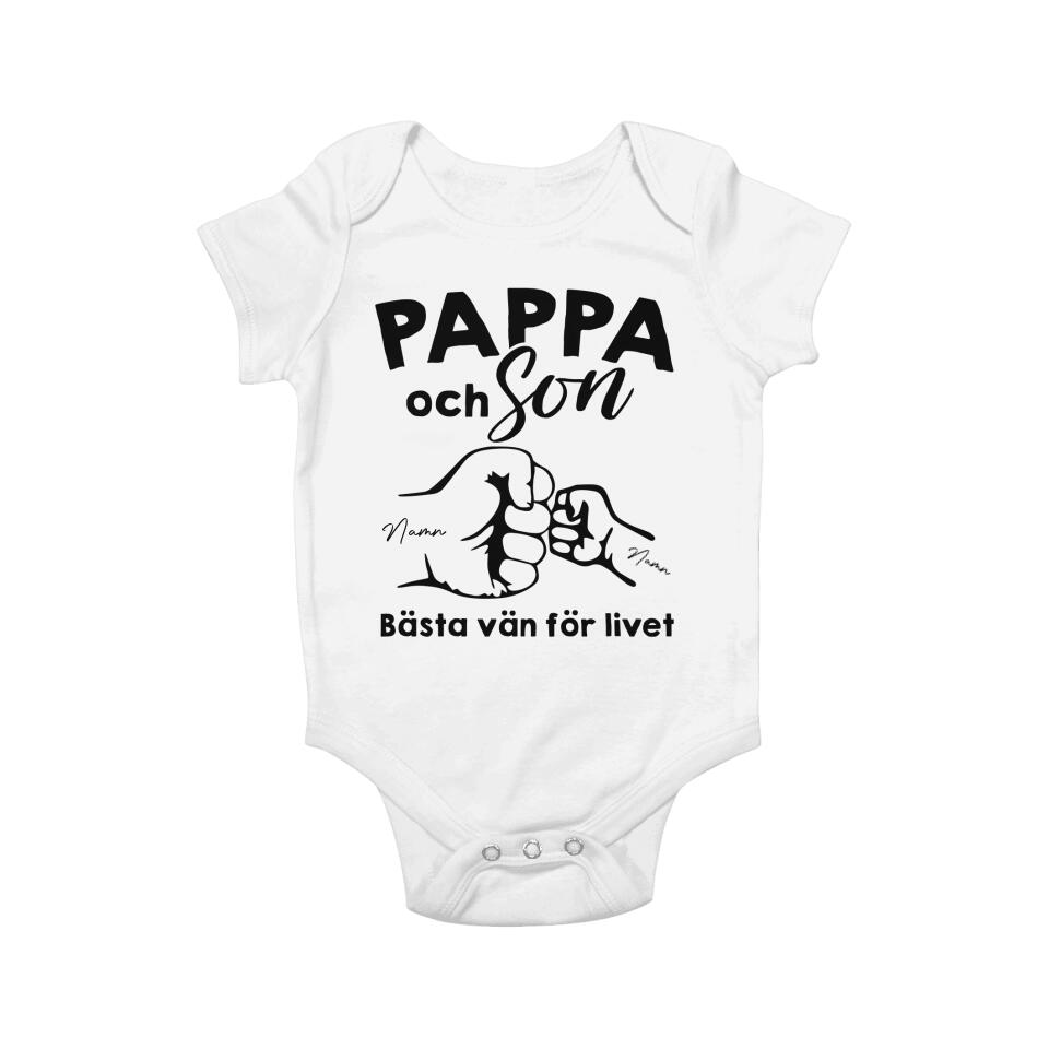 Personlig t-skjorte til nybakt pappa | Første farsdagsgave| Far og sønn Beste venn for livet