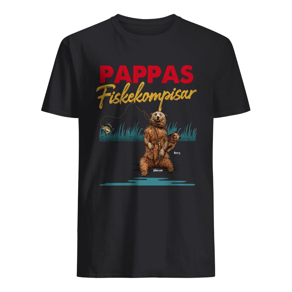 Personlig t-shirt till pappa | Personlig presenter till far | Pappas fiskekompisar