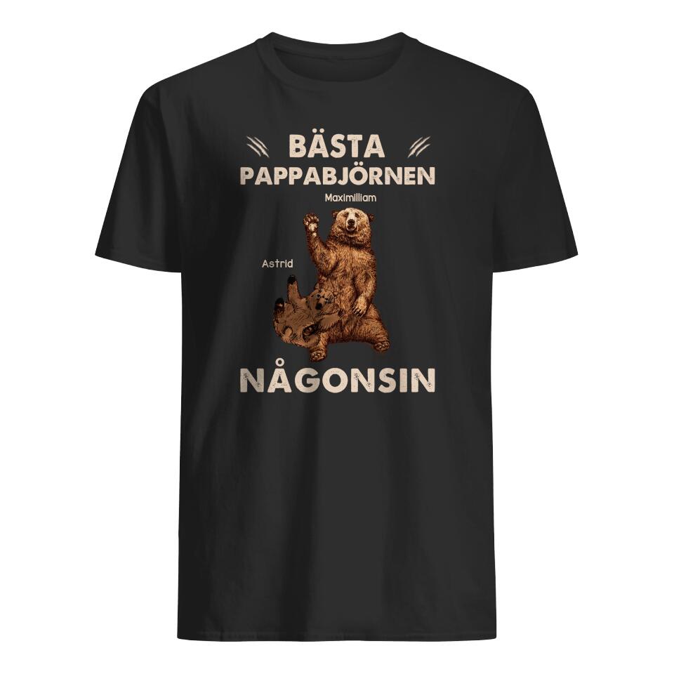 Personlig t-skjorte til pappa | Personlige gaver til far | Pappa
 Björn som en vanlig pappa, men mer kul