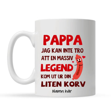 Personlig mugg till pappa | Personlig presenter till far | rolig mugg