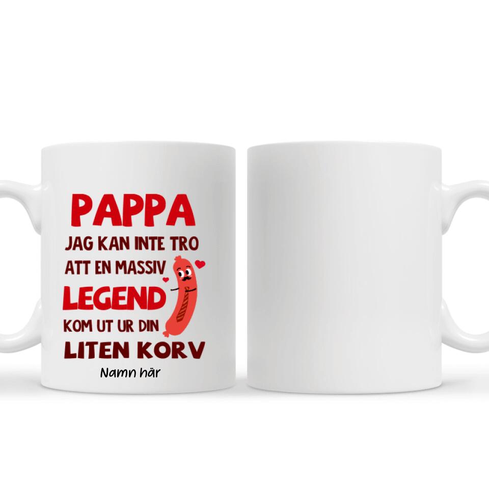 Personlig mugg till pappa | Personlig presenter till far | rolig mugg