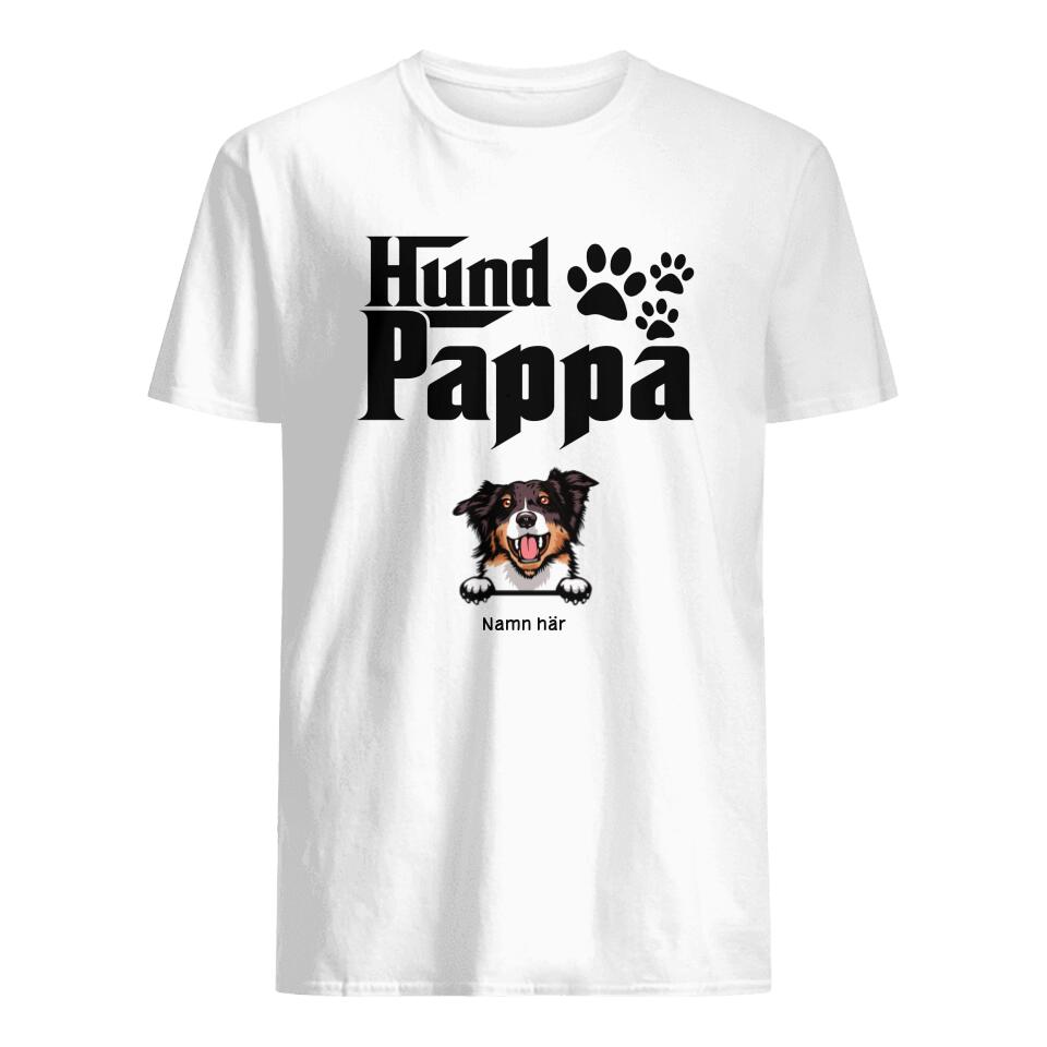 Personlig t-shirt till pappa - Hund pappa