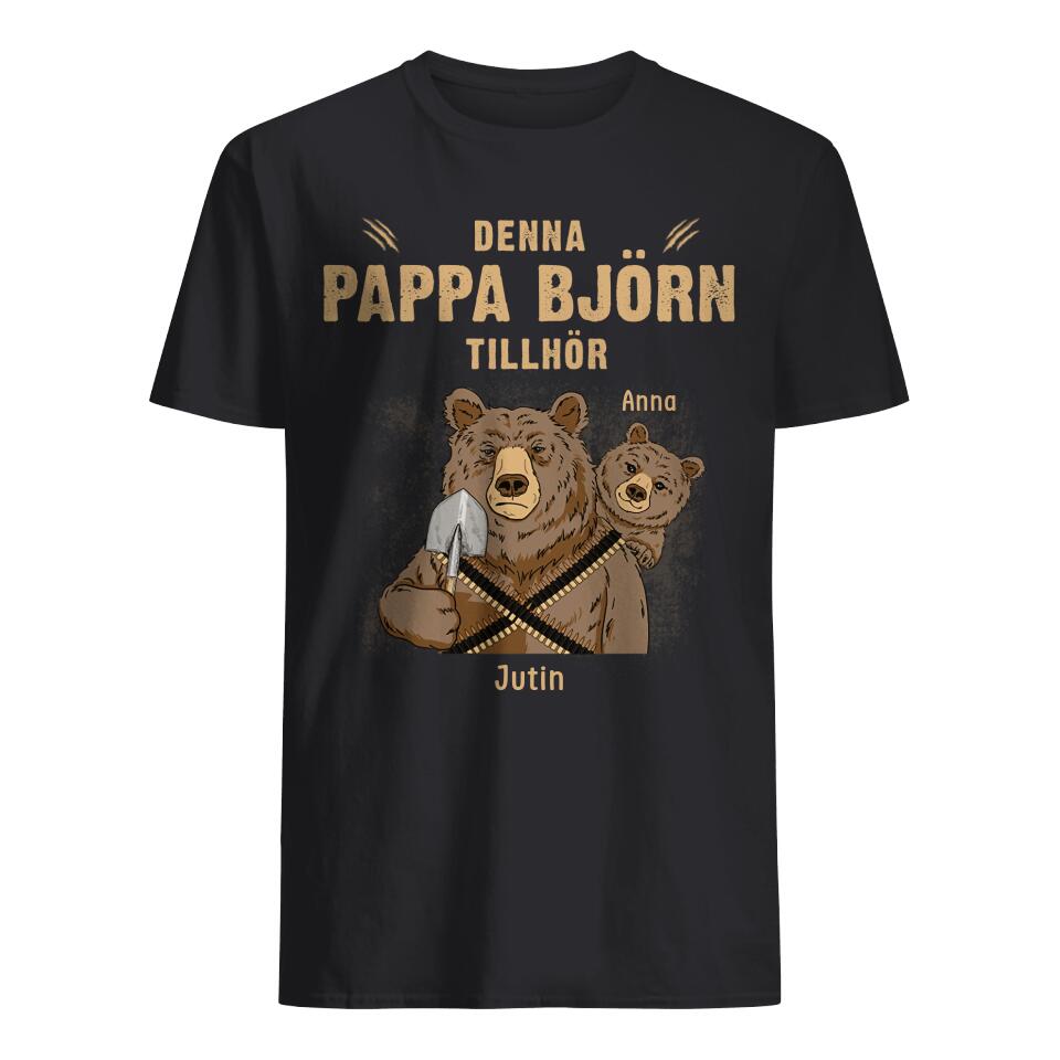 Personlig t-shirt till pappa - Pappa Björn