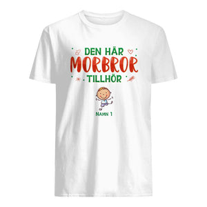 Personlig t-shirt till Morbror | Personlig presenter till Morbror| Den Här Farbror/Morbror Tillhör