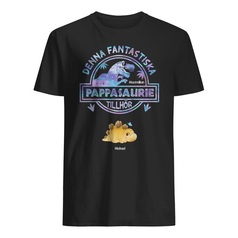 Personlig t-skjorte for pappa - Denne fantastiske Papasaurie