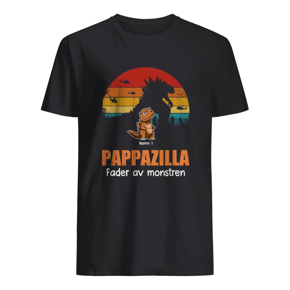 Personlig t-shirt till pappa | Personlig presenter till far | Pappazilla