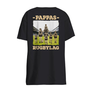 Personlig t-shirt till pappa | Personlig presenter till far | Pappas rugbylag