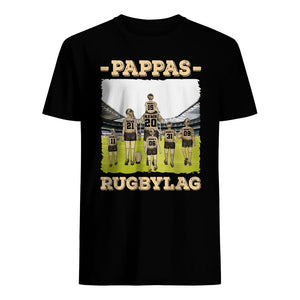 Personlig t-skjorte til pappa - pappas rugbylag