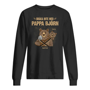 Personlig t-shirt till pappa | Personlig presenter till far | Pappa Björn