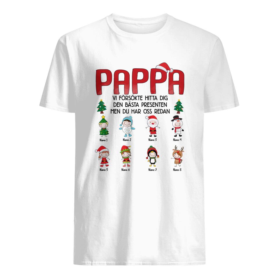 Anpassningsbar  T-shirt För Män Bästa Presenten Till Pappa