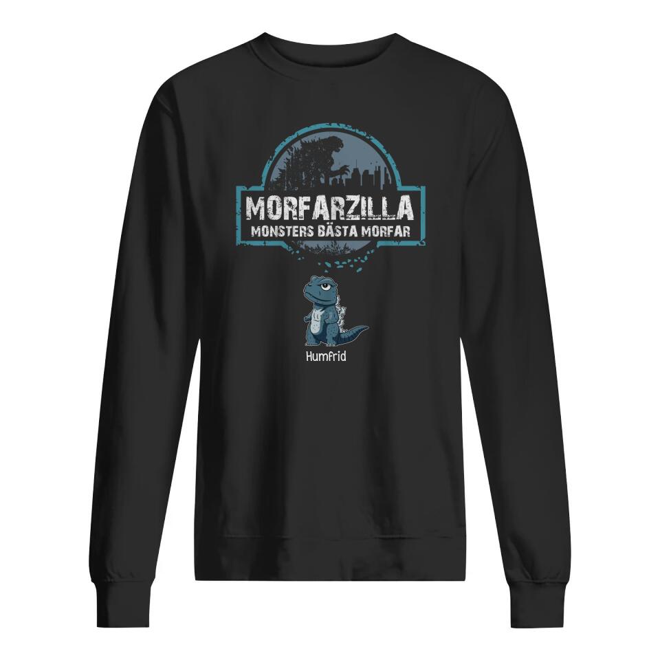 Grandpazilla-monstre - Personlig T-shirt til bedstefar bedstefar