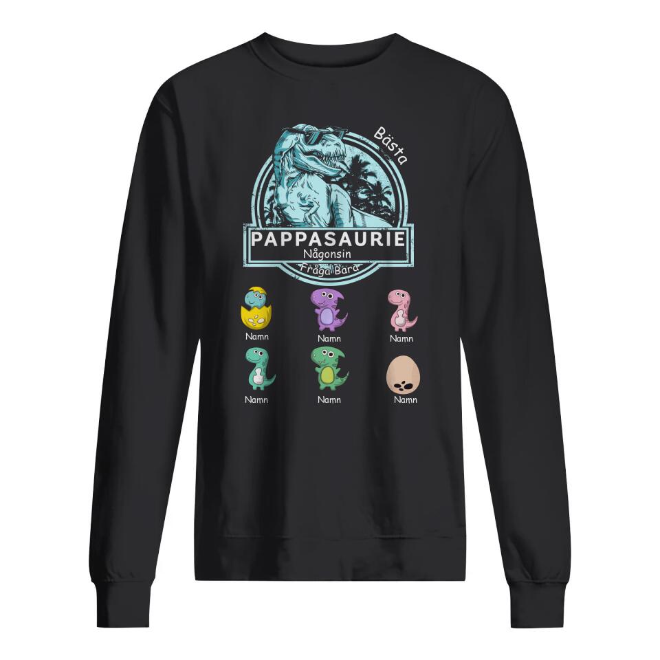 Bästa Pappasaurie någonsin - Personlig T-shirt till Pappa