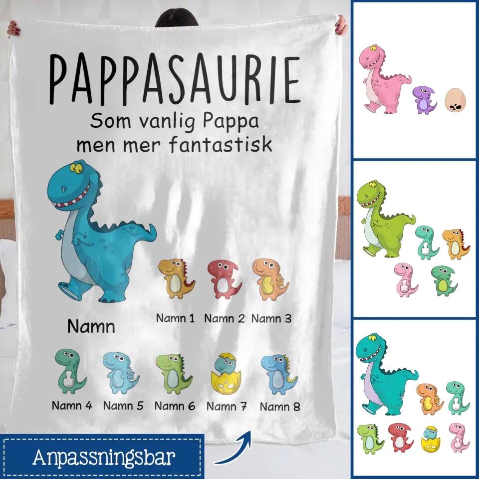 Personlig teppe til pappa - Som vanlig pappa, men mer fantastisk Dadsaurie