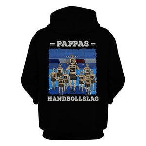 Personlig t-shirt till pappa | Personlig presenter till far | Pappas handbollslag