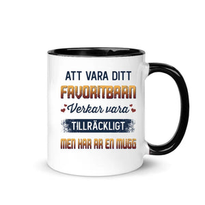 Personlig mugg till pappa | Personlig presenter till far | Att vara ditt  favoritbarn