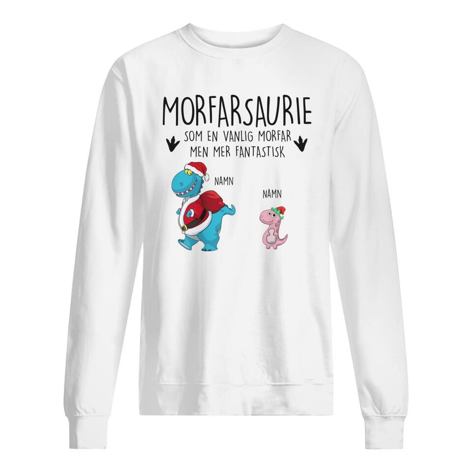 Morfarsaurie/ Farfarsaurie Jul, Anpassningsbar Klassisk Herr T-shirt För Morfar/ Farfar