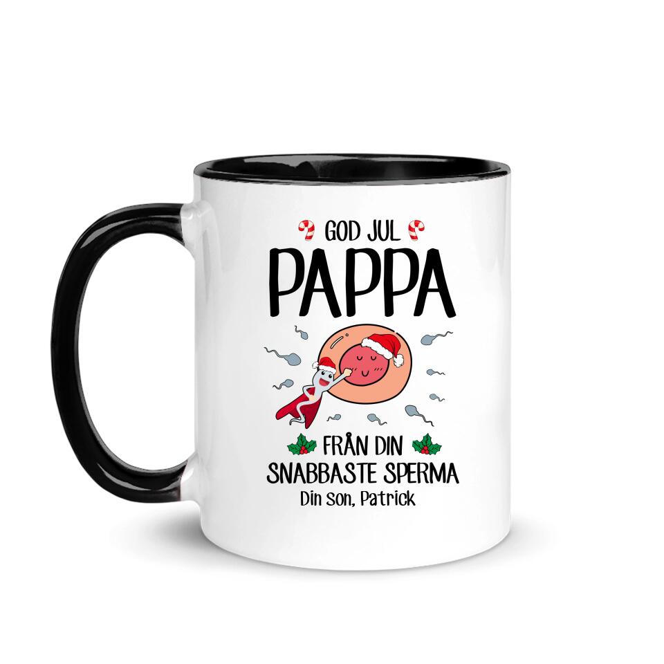 Personlig mugg till pappa | Personlig presenter till far | Från din snabbaste sperma
