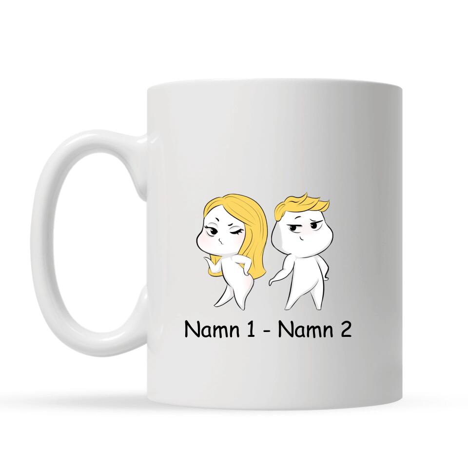 Personlig mugg till flickvän| Personlig presenter till pojkvän | God Morgon Par