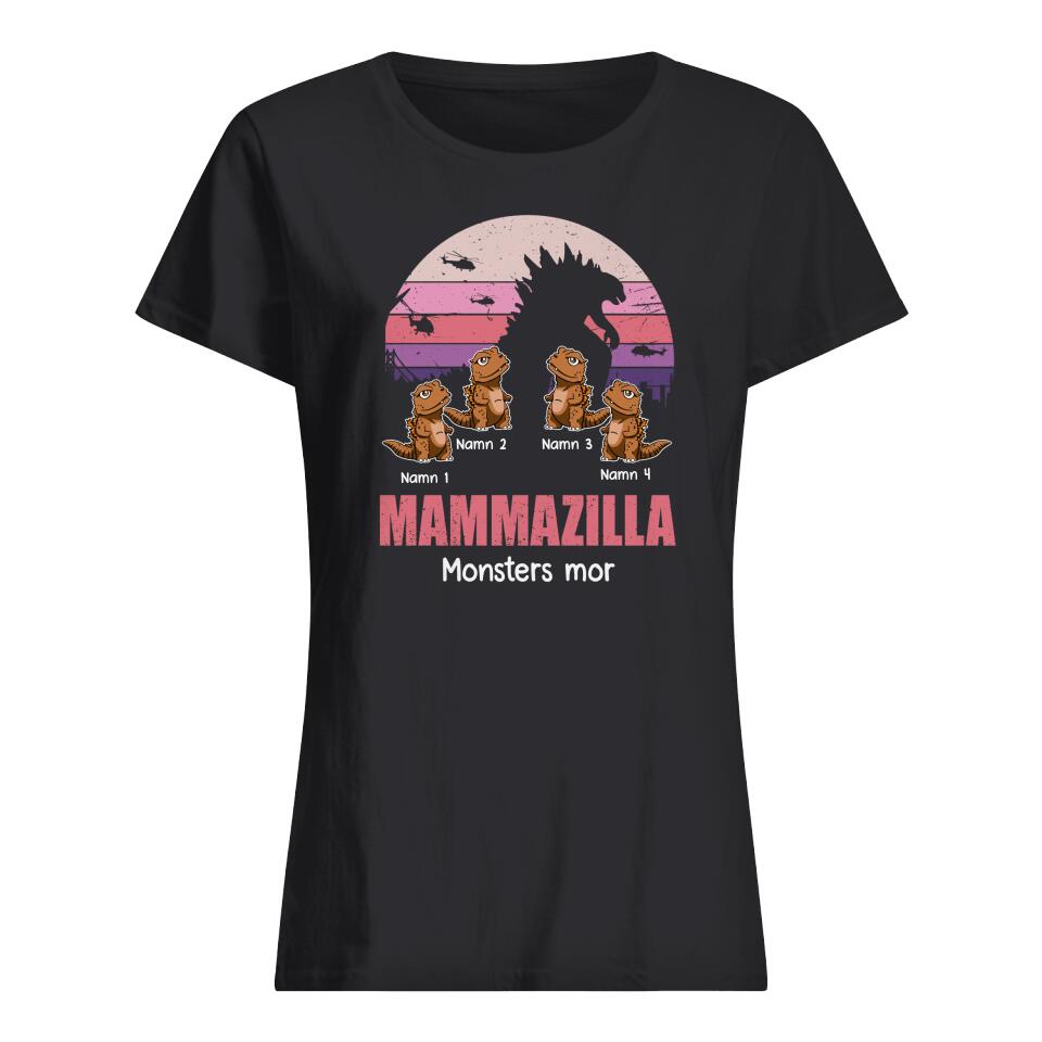 Personlig T-shirt till Mamma | Personlig presenter till Mamma | Mamazilla monsters mor