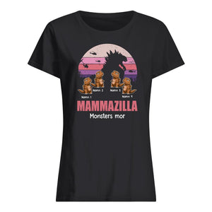 Personlig T-skjorte til mamma - Mamazilla monsters mor