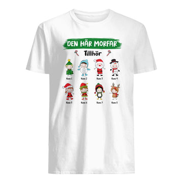 Personlig T-shirt til bedstefar | Personlige gaver til bedstefar | Denne bedstefar hører hjemme