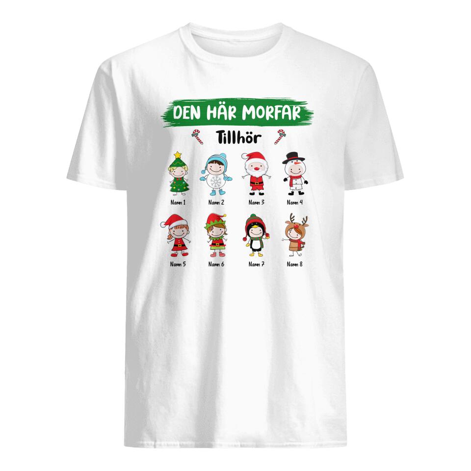 Personlig T-shirt til bedstefar | Personlige gaver til bedstefar | Denne bedstefar hører hjemme