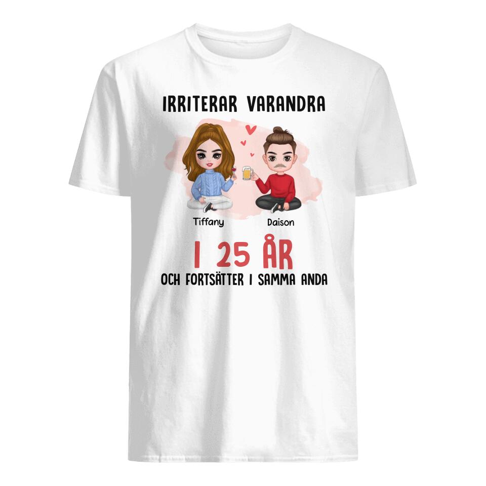 Personlig T-shirt till Par | Personlig presenter till Par | Irriterar Varandra