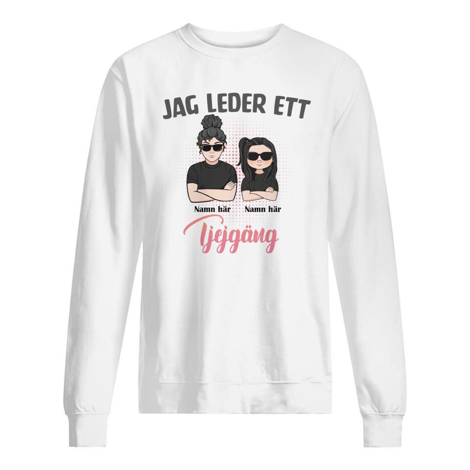 Personlig T-skjorte til mamma | Personlige gaver til mamma | Jeg leder en jentegjeng