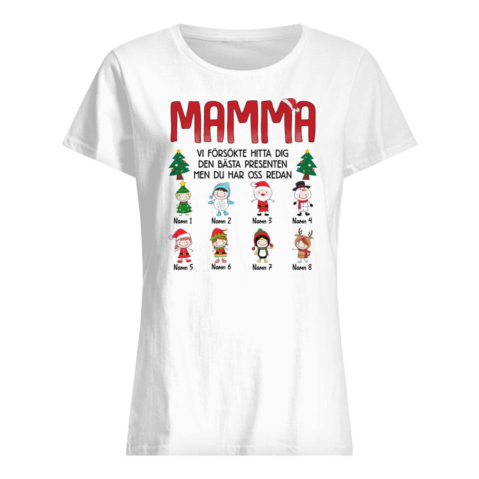 Personlig T-shirt till Mamma| Personlig presenter till Mamma | Mammas bästa present