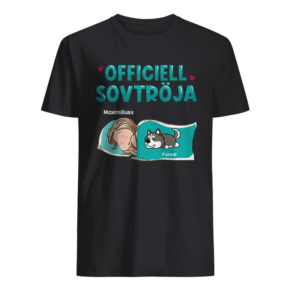 Personlig T-shirt till Hundälskare - Official  Sovtröja