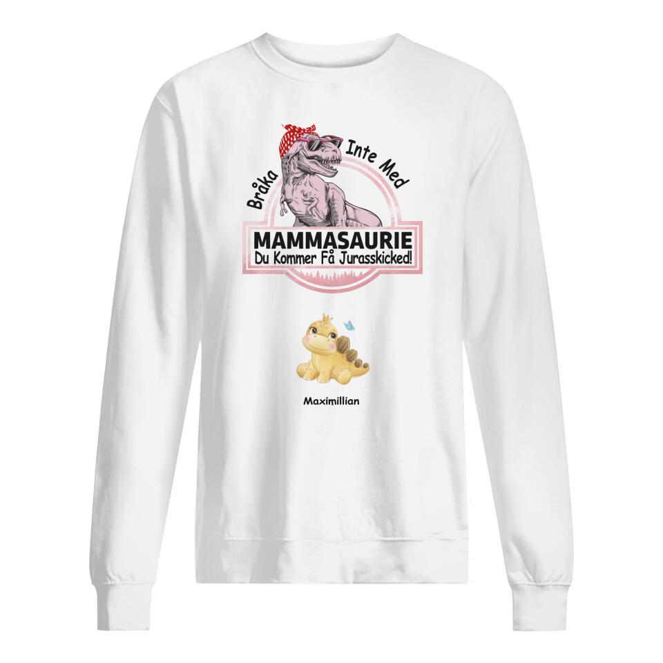 Personlig T-skjorte til mamma | Personlige gaver til mamma | Ikke rot med Mammasaurie