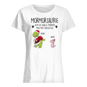 Personlig T-shirt till Mormor/Farmor | Personlig presenter till Mormor/Farmor| Farmorsaurie Jul