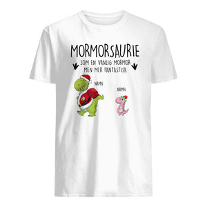 Personlig T-shirt till Mormor/Farmor | Personlig presenter till Mormor/Farmor| Farmorsaurie Jul